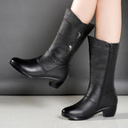 Damen-Boots mit Plateau & Blockabsatz EB EB
