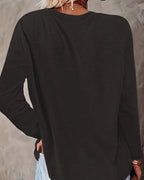 EB | Langarmshirt mit Rundhalsausschnitt und Schneemann Print