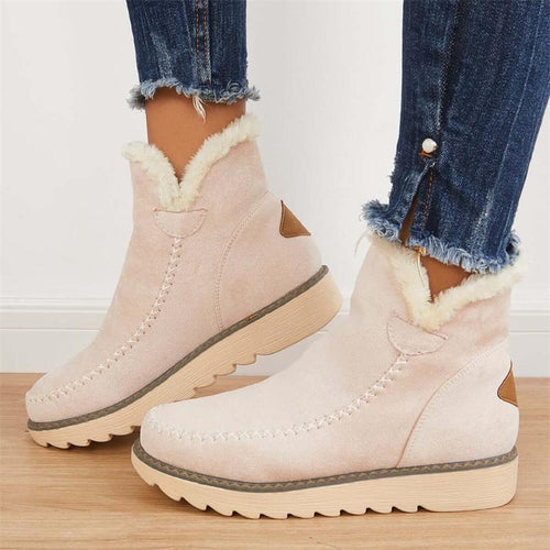 Ankle Boots für Frauen mit gefälschtem Pelzfutter EB