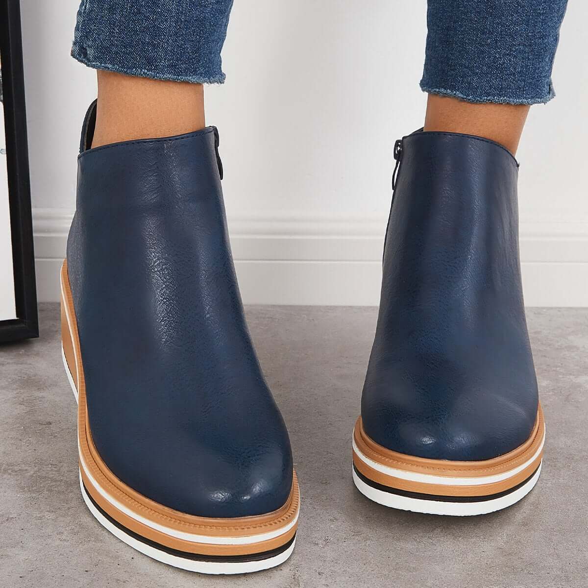 Chic Wedge Boots – Mila EB
