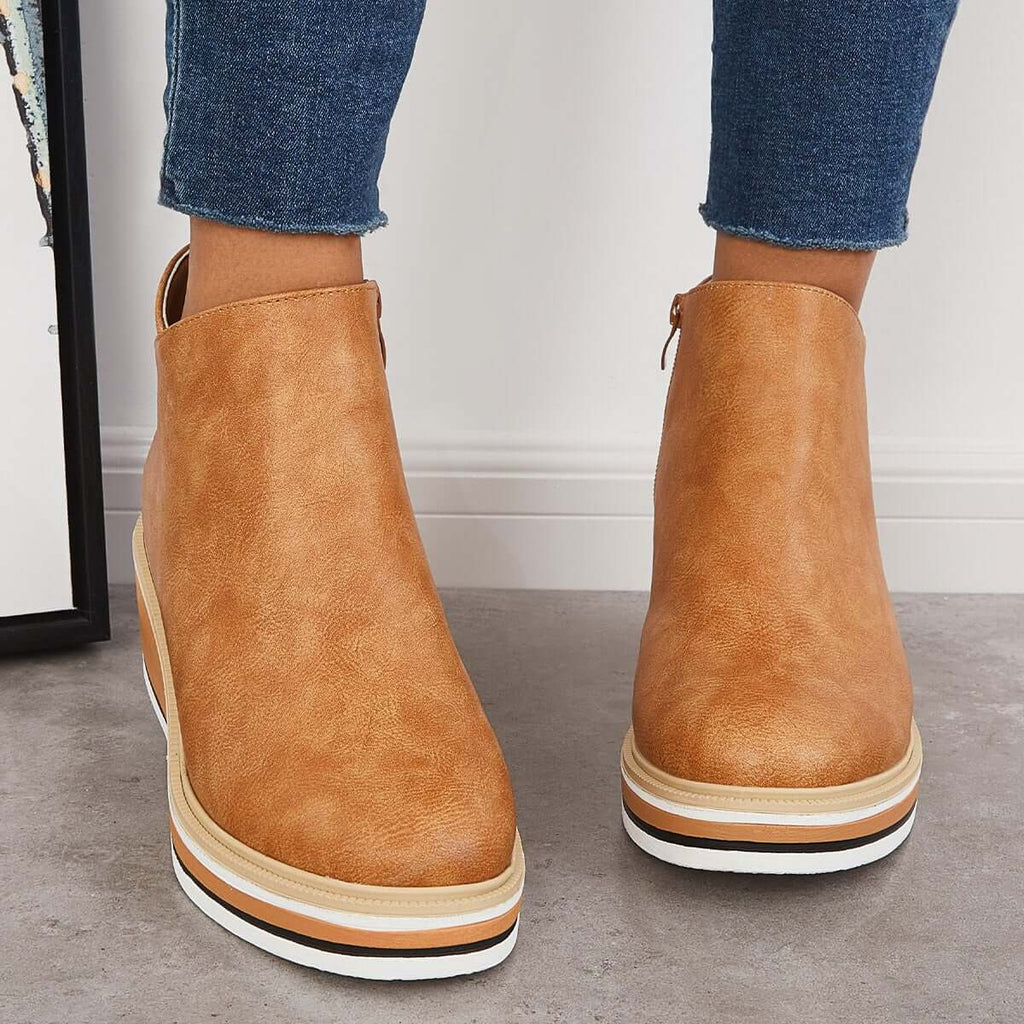 Chic Wedge Boots – Mila EB