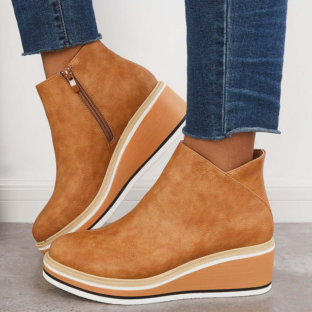 Chic Wedge Boots – Mila EB
