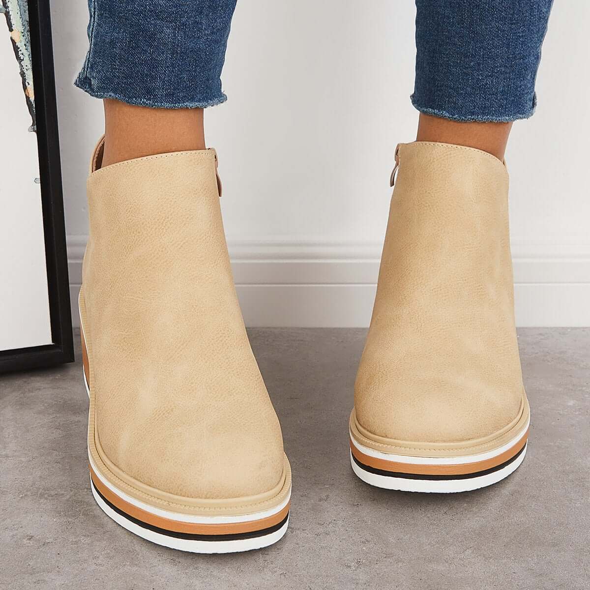 Chic Wedge Boots – Mila EB