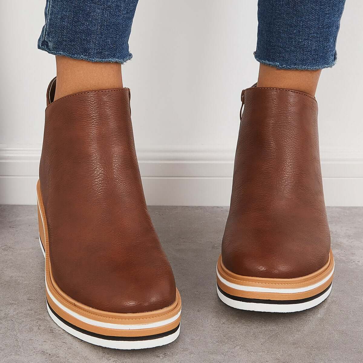 Chic Wedge Boots – Mila EB