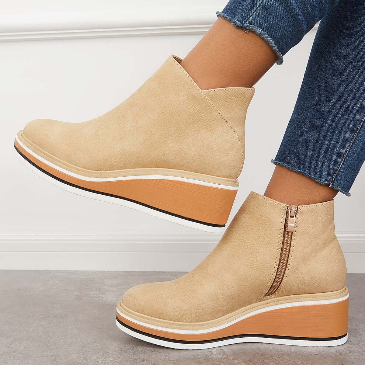 Chic Wedge Boots – Mila EB