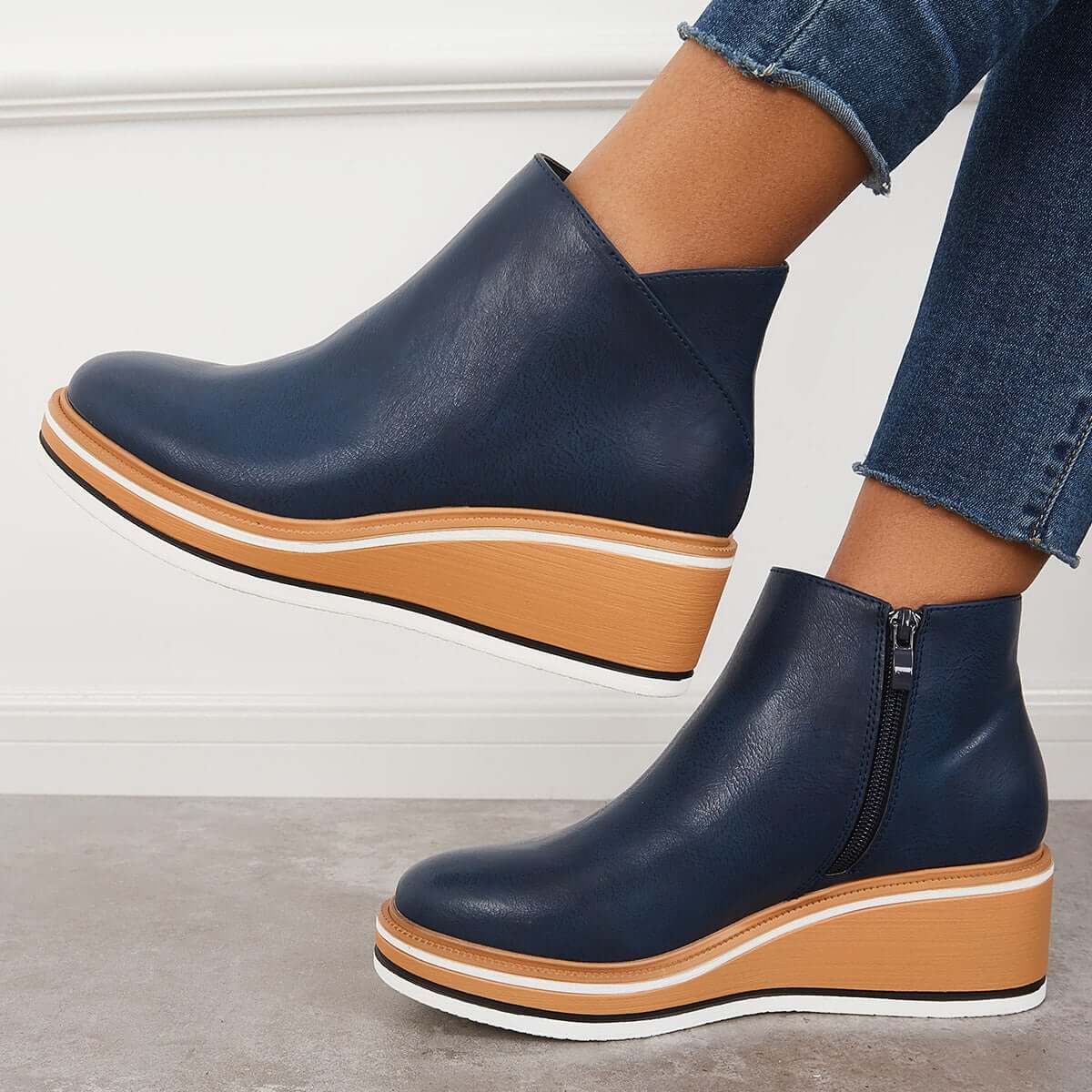 Chic Wedge Boots – Mila EB