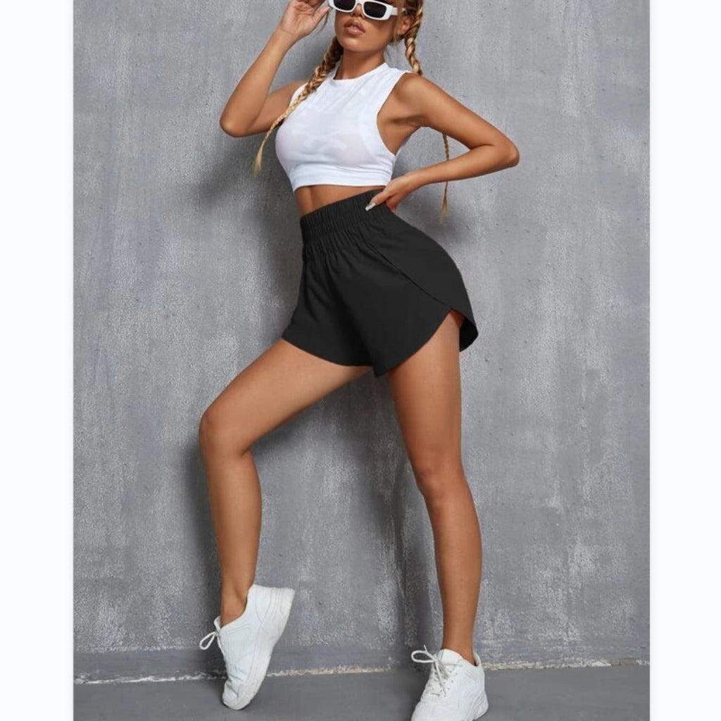 EB | Elastische Shorts mit hoher Taille