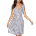 Damen Abendkleid mit funkelnden Pailletten EB