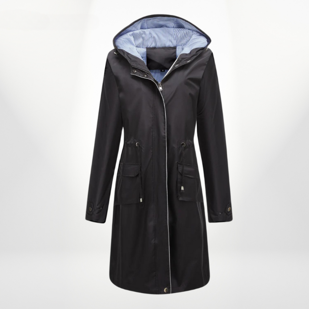 EB | wasserdichter Über-Knie-Trenchcoat