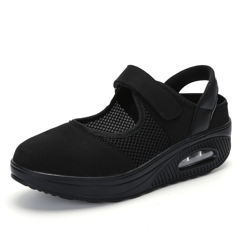 Damen Sportliche Slip-On Aqua-Schuhe mit praktischem Klettverschluss EB