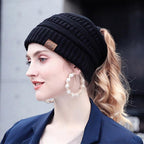 Knit Ponytail Beanie