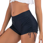 High-Cut-Strandshorts mit Rüschen für Damen