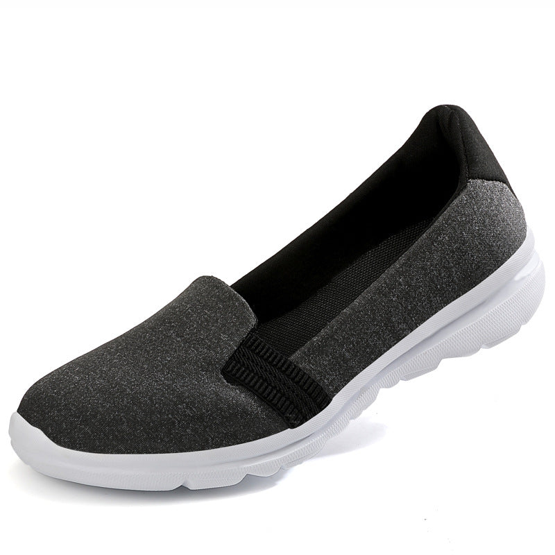 Damen Bequeme Slip-On Schuhe mit elastischem Obermaterial EB