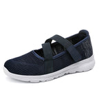 Damen Sportliche Slip-On Ballerinas mit elastischem Riemen EB