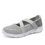 Damen Sportliche Slip-On Ballerinas mit elastischem Riemen EB