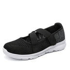 Damen Sportliche Slip-On Ballerinas mit elastischem Riemen EB