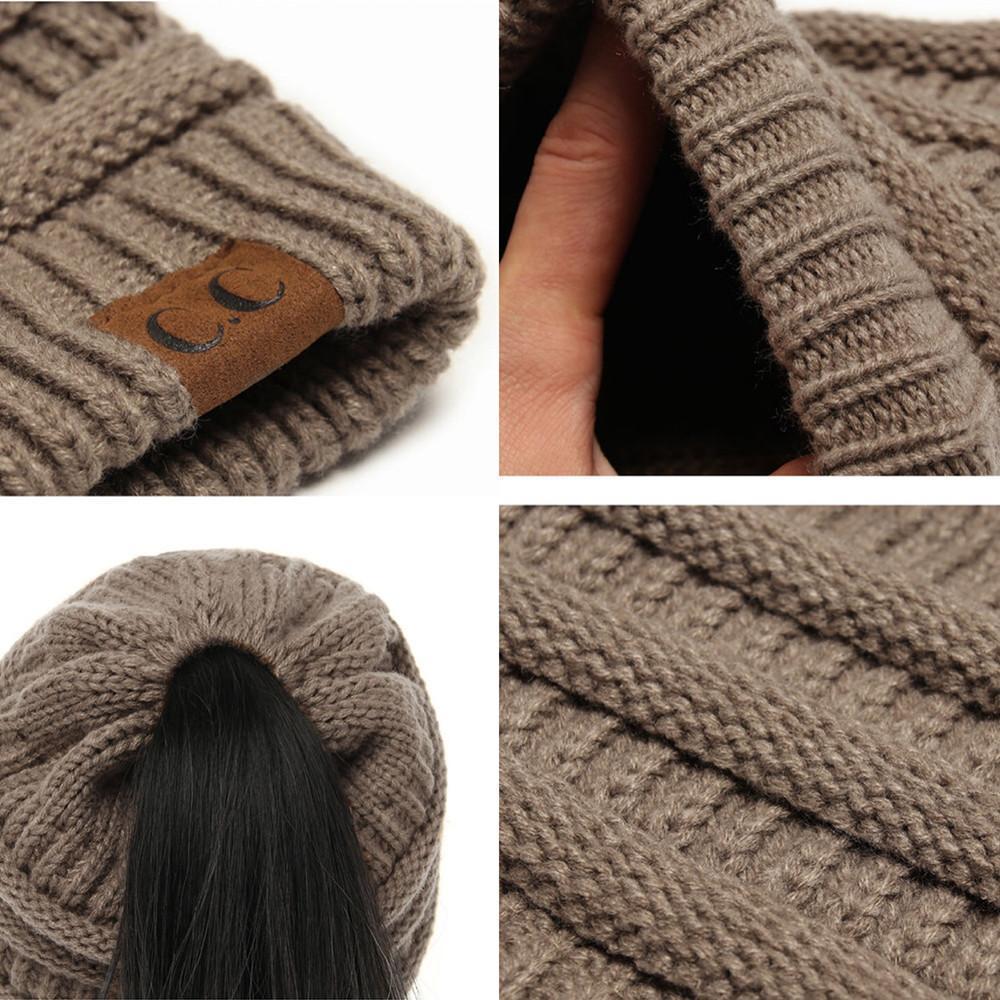Knit Ponytail Beanie