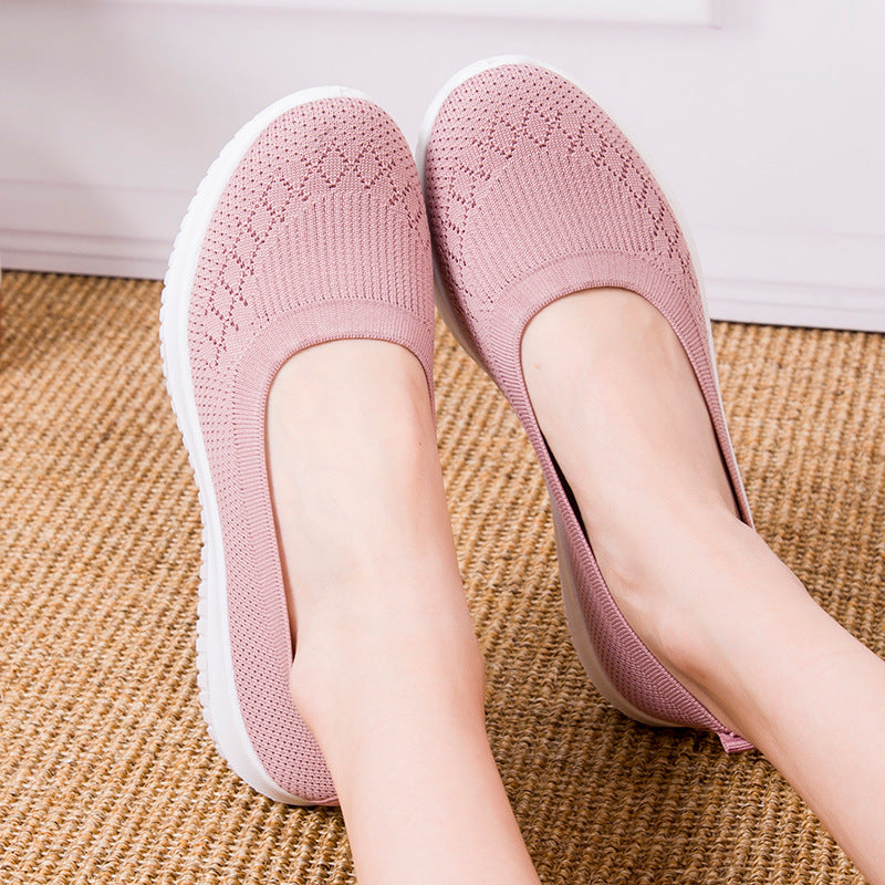 Damen Bequeme Ballerinaschuhe EB