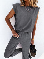 Damen lässiger Jumpsuit mit weichem, elastischem Material und modischem Cut EB