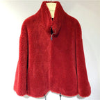 Damen gemütliche und kuschelige Fleecejacke mit hohem Kragen EB