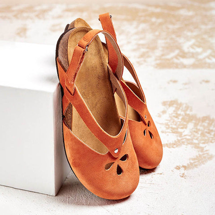 Damen Komfortable Sandalen mit verstellbarem Riemendesign und anatomischer Fußbettung EB