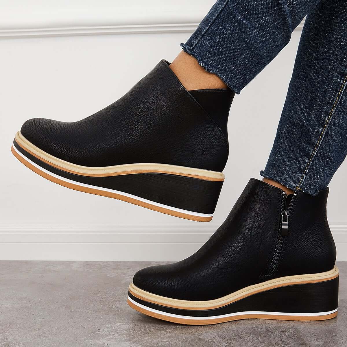 Chic Wedge Boots – Mila EB