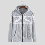 Damen Kapuzenjacke mit tierisch-modernem Design und praktischen Eingrifftaschen EB