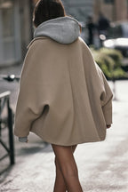 EB | Oversized Mantel - Wollmischung - Doppelt Knopf - Boxy Fit - Klassischer Revers
