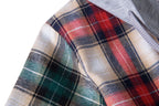 Damen Flanellhemdjacke mit Kapuze und Karomuster EB
