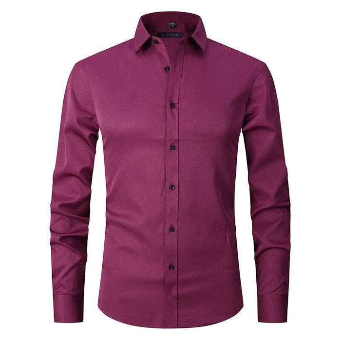 Bügelfreies Stretch Hemd Herren Slim Fit | EB