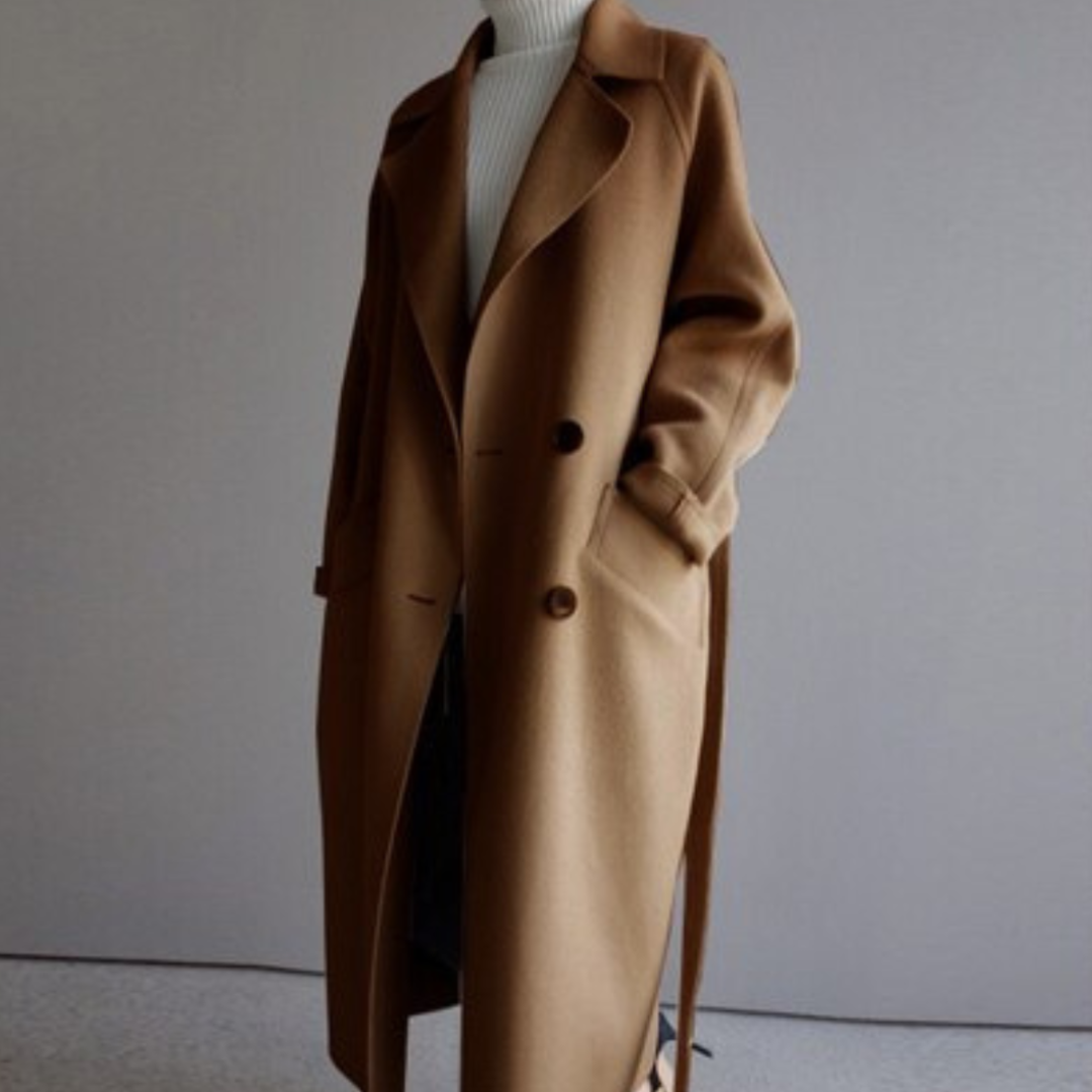 EB | Damen Warme Trench Mantel - Langarm
