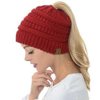Knit Ponytail Beanie