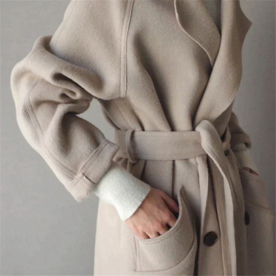 EB | Damen Warme Trench Mantel - Langarm
