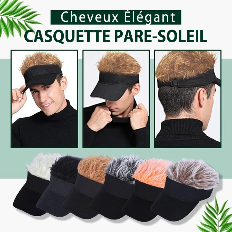 Elegante Sonnenkappe mit Haar