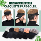 Elegante Sonnenkappe mit Haar