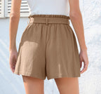 EB | Shorts mit Rüschenrand und Schleife