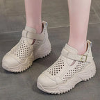 Atmungsaktive Sommer-Schuhe für Damen mit dicken Sohlen EB EB