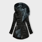 EB | Damen Lange Winterjacke mit Luxus Fellfutter