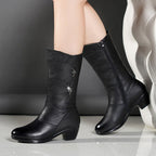 Damen-Boots mit Plateau & Blockabsatz EB EB