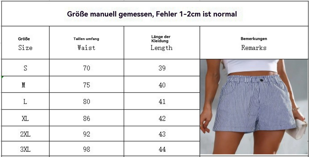 EB | Gestreifte Shorts mit Taschen