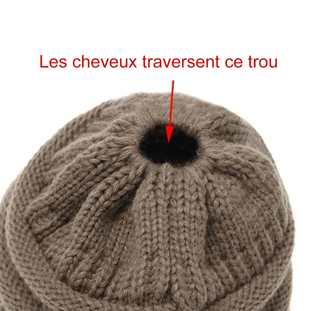 Knit Ponytail Beanie