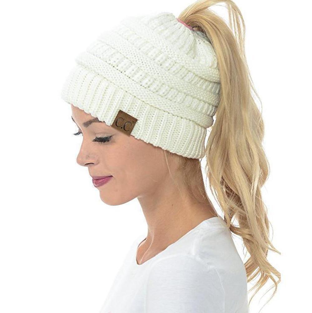 Knit Ponytail Beanie