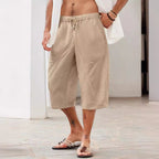 EB | Shorts mit Taschen aus Baumwolle und Leinen