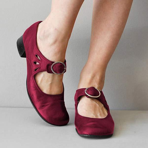 Vintage-Schuhe mit runder Zehe EB
