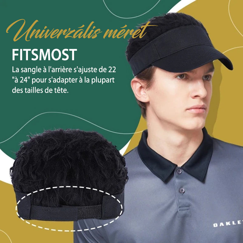 Elegante Sonnenkappe mit Haar
