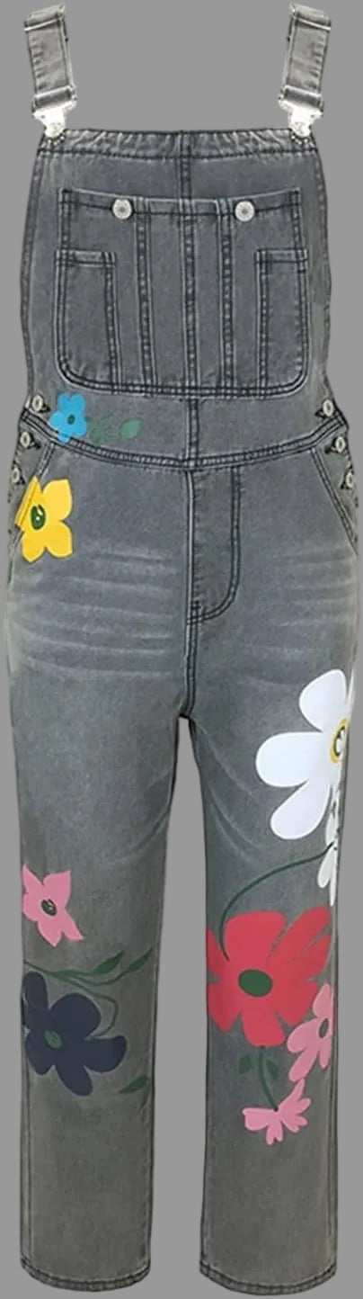 Ärmelloser Jeans-Jumpsuit