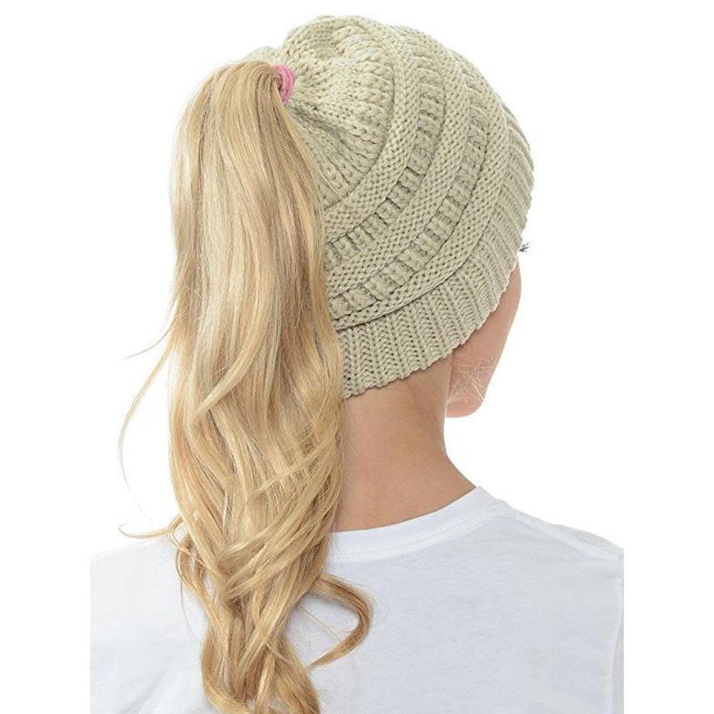Knit Ponytail Beanie