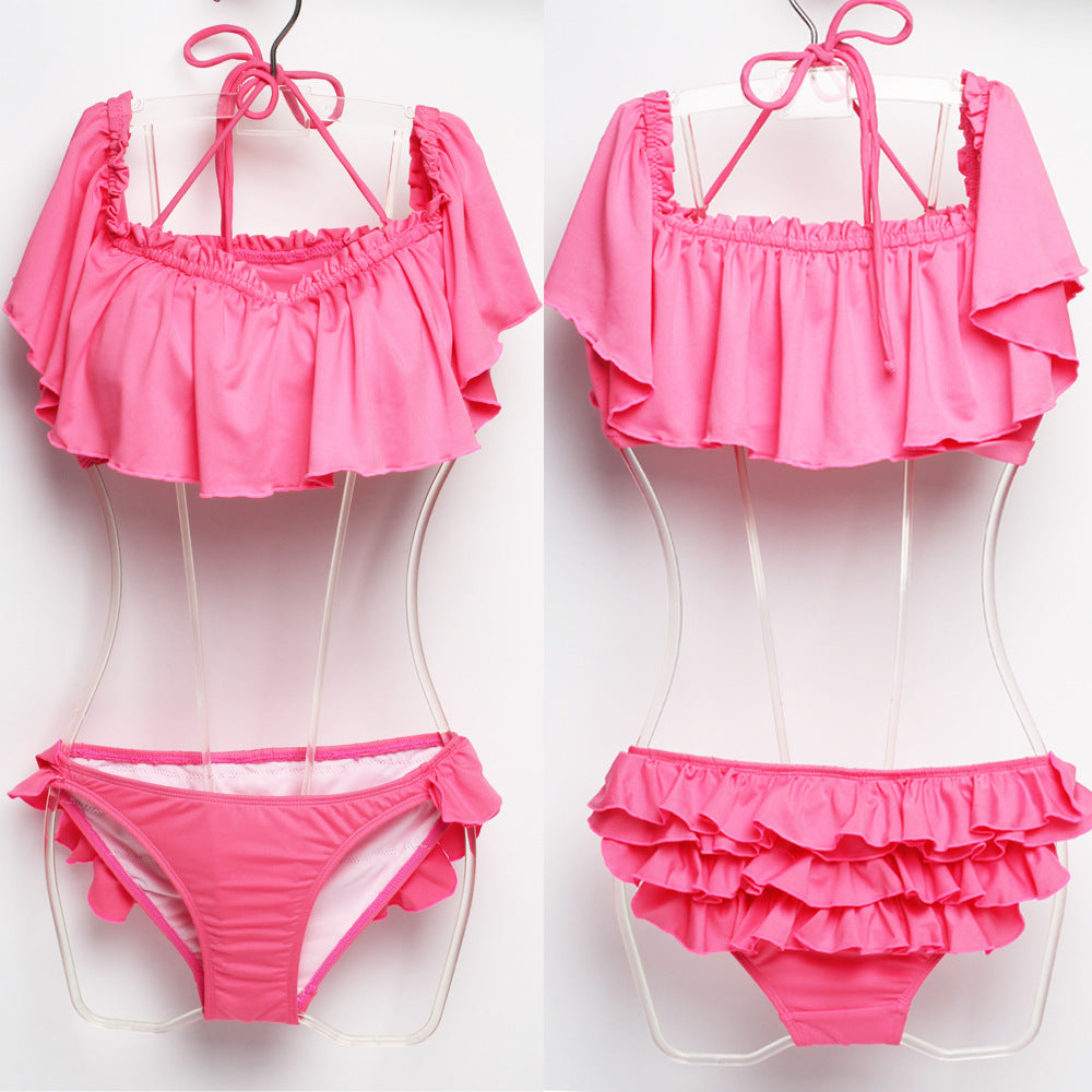Damen-Badeshorts mit Rüschen