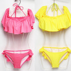 Damen-Badeshorts mit Rüschen