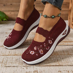 Blumenbestickte Mesh Slip-On Schuhe EB EB
